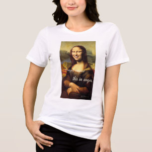 Camisa Paródia Sorriso Mona Lisa Arte Clássica Eng