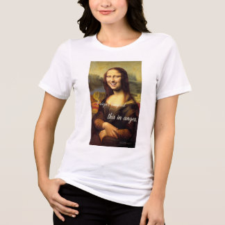 Camisa Paródia Sorriso Mona Lisa Arte Clássica Eng