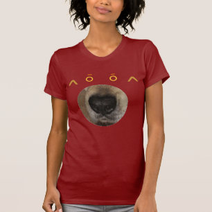 Camisa parva da cara do cão