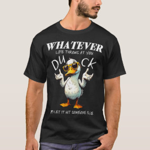 Camisa Pato Engraçado Camisetas Gráficas de Citaçõ