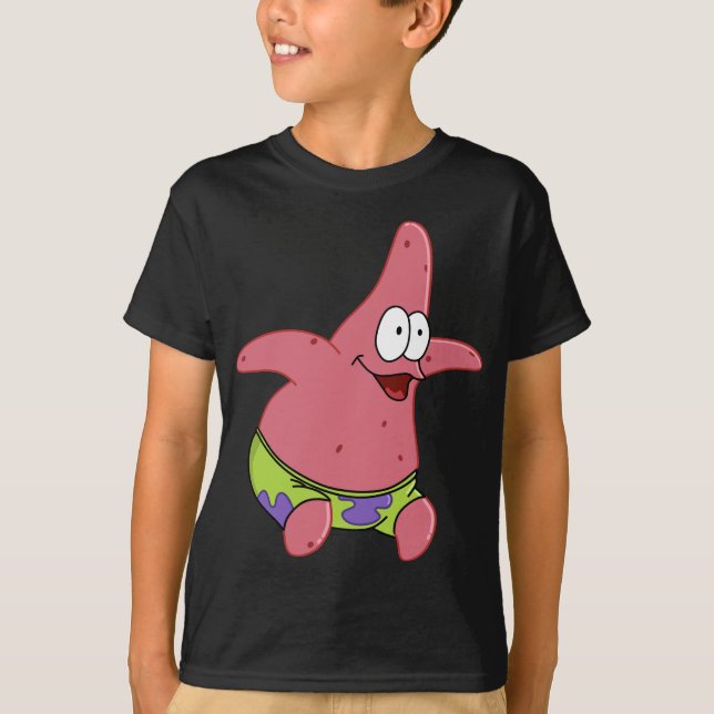 Camisa Patrick Star para rapazes (Frente)