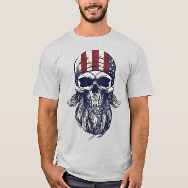 Camisa Patriótica Americana de Futebol (Frente)