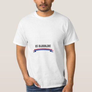Camisa Patriótica com Estrelas e Faixa da Bandeira