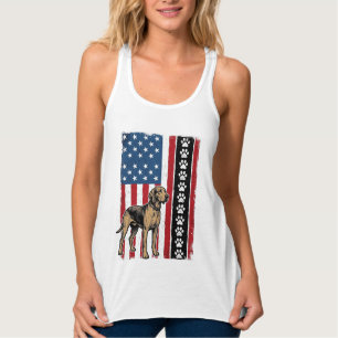 Camisa Patriótica com Impressão de Pata de Cachorr