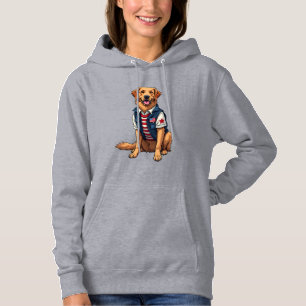 Camisa Patriótica de Cão de Serviço Golden Retriev