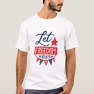 Camisa Patriótica de Liberdade Branca
