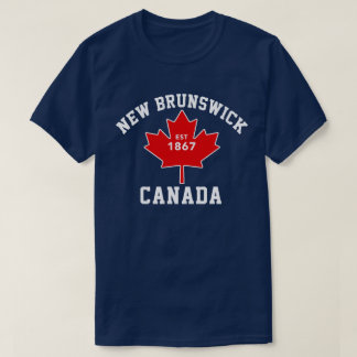 Camisa patriótica de Novo Brunswick Canadá