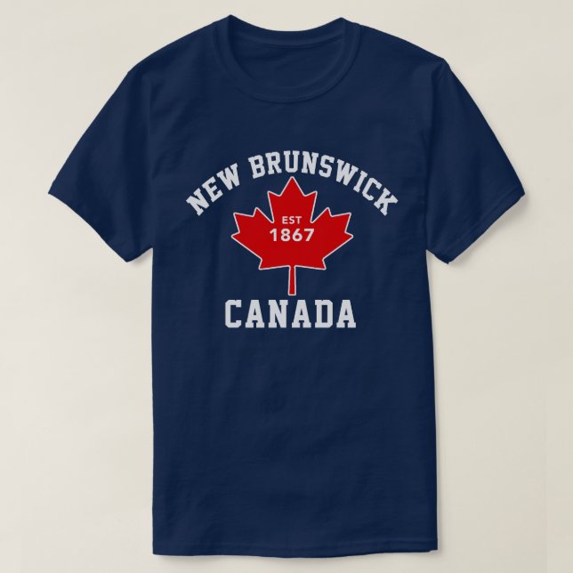Camisa patriótica de Novo Brunswick Canadá (Frente do Design)