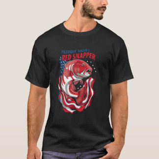 Camisa Patriótica de Pesca de Roncador Vermelho pa