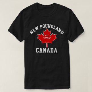 Camisa patriótica de Terra Nova Canadá Est.1949 T