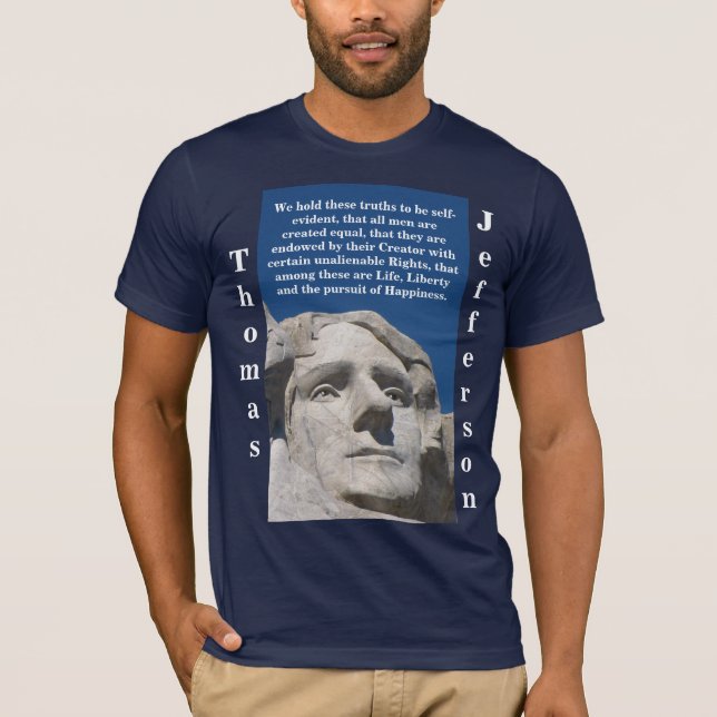 Camisa patriótica de Thomas Jefferson (obscuridade (Frente)