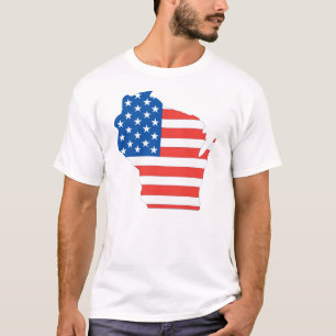 Camisa patriótica de Wisconsin