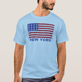 Camisa Patriótica dos EUA com detalhe de Nova York
