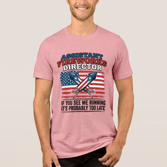 Camisa Patriótica Engraçada de Diretor Assistente  (Frente)