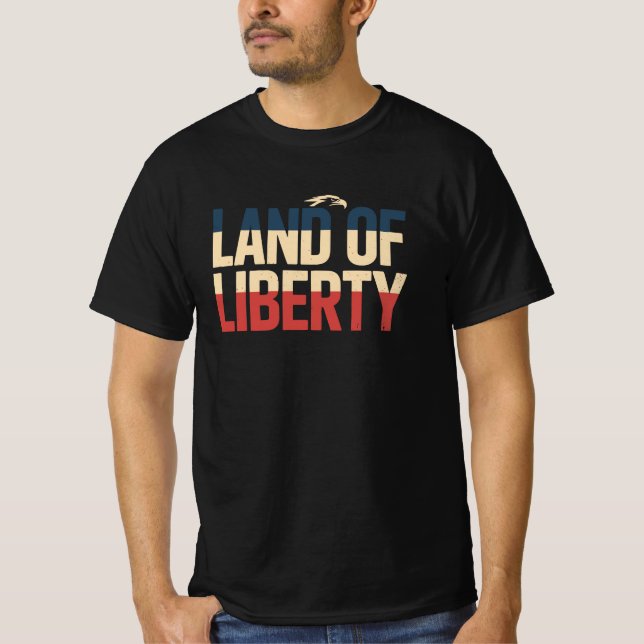 Camisa Patriótica EUA Terra Da Liberdade (Frente)