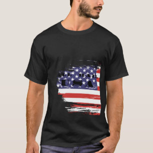 Camisa Patriótica Vintage Bandeira Americana EUA