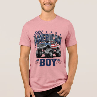 Camisa Patriótica Vintage de Caminhão Monstro de M