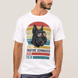 Camisa Patriótica Vintage do Papai Schnauzer Minia