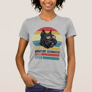 Camisa Patriótica Vintage do Papai Schnauzer Minia