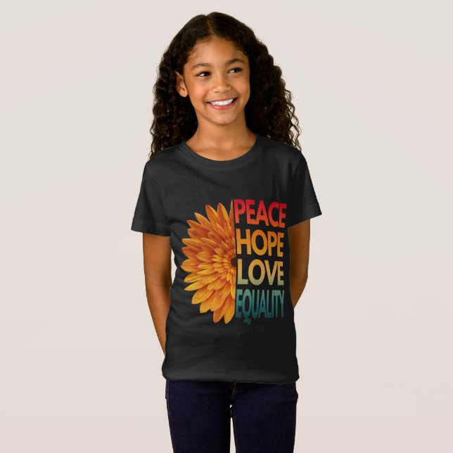 CAMISA PAZ AMOR ESPERANÇA IGUALDADE (Frente Completa)