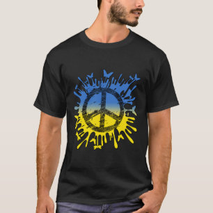 Camisa Paz Para a Ucrânia Mostre Seu Apoio Para a 