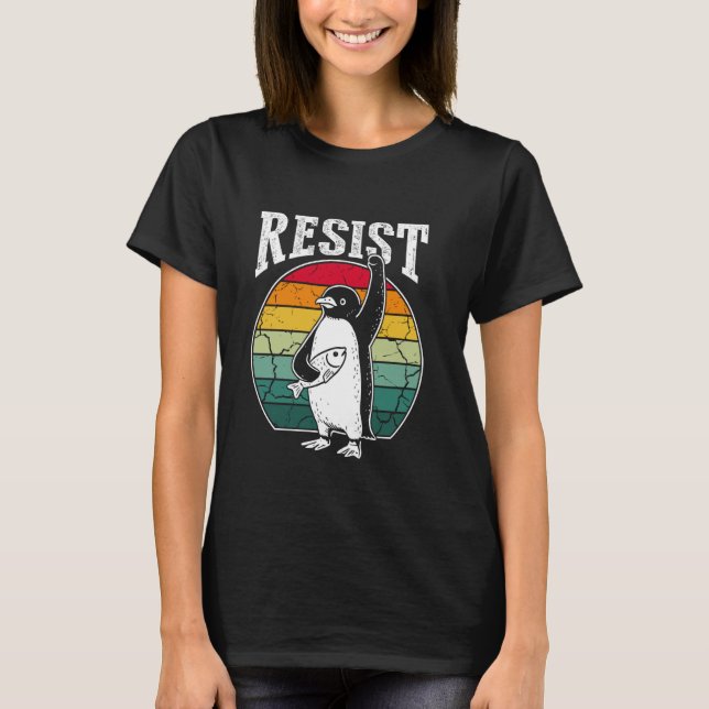 Camisa PENGUIN RESISTENTE Resiste Ativismo Pinguim (Frente)