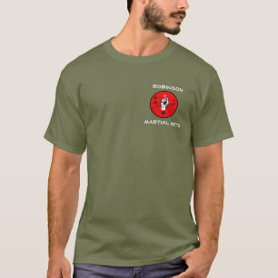 Camisa pequena do logotipo de RMA
