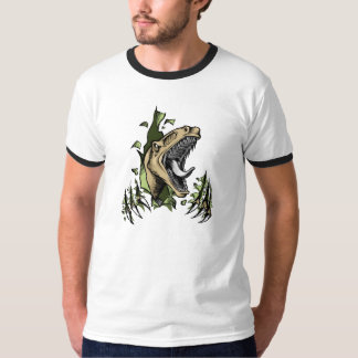 Camisa perigosa do dinossauro do raptor