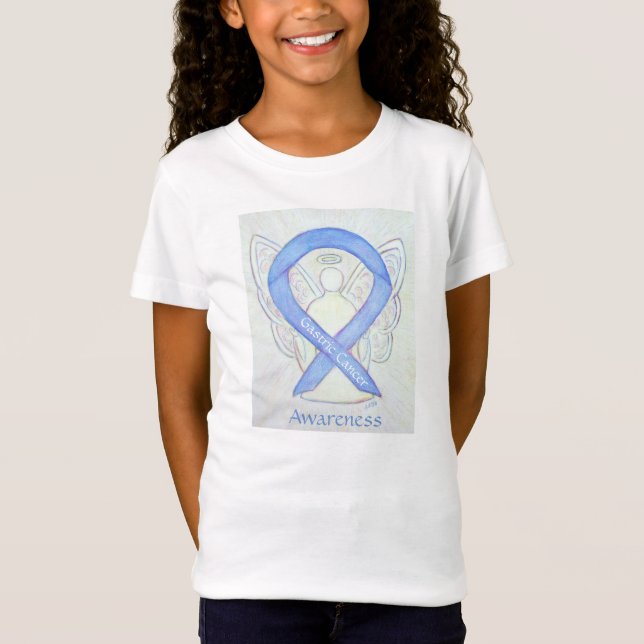 Camisa personalizada Angel de consciência do Cance (Frente)