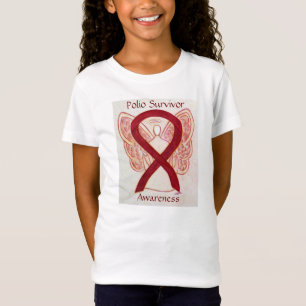 Camisa Personalizada Angel Sobrevivência de Polio