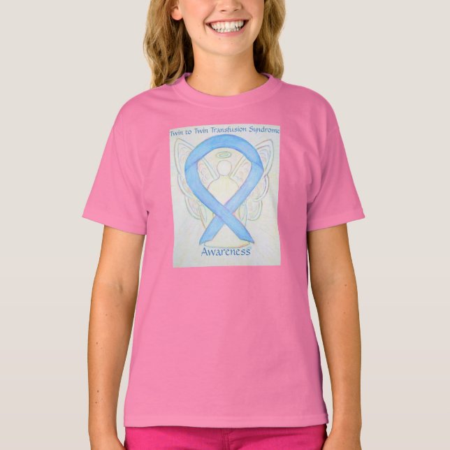 Camisa Personalizada Anjo da Fita de Sensibilizaçã (Frente)