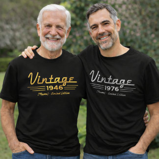 Camisa Personalizada Ano de Nascimento, Estilo Clá