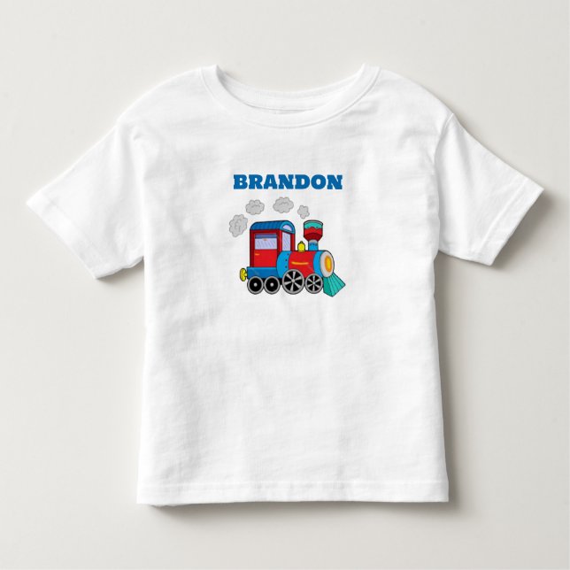 Camisa Personalizada Azul para Meninos com Nome (Frente)