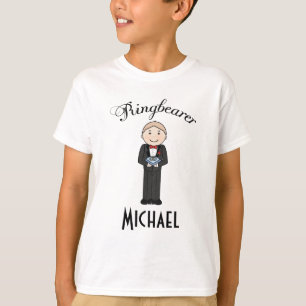Camisa personalizada casamento de Ringbearer T