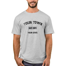 camisa personalizada cidade vintage atletismo esti