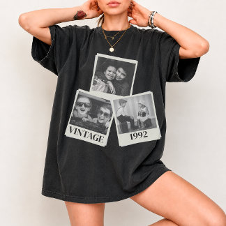 Camisa Personalizada com Foto e Ano Vintage