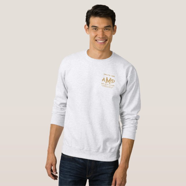 Camisa Personalizada com Monograma Dourado para Ne (Frente Completa)