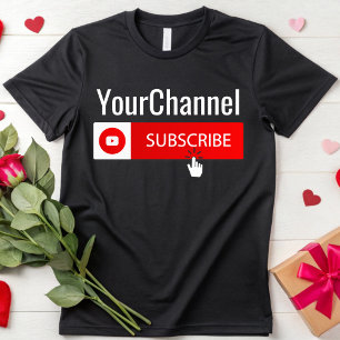 Camisa Personalizada Com Seu Nome De Canal Youtube