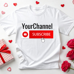 Camisa Personalizada Com Seu Nome De Canal Youtube