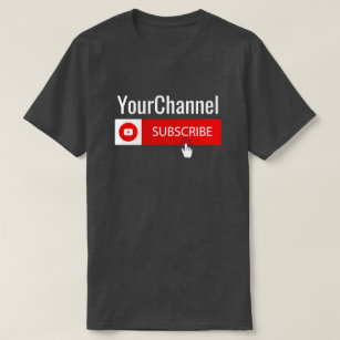 Camisa Personalizada Com Seu Nome De Canal Youtube
