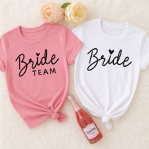 Camisa Personalizada da Equipe de Damas de Honra p