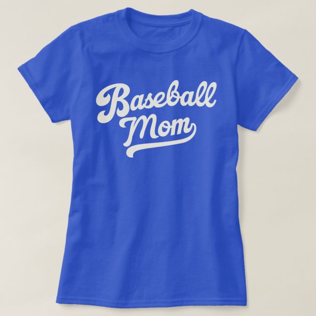 Camisa Personalizada da Mãe de Beisebol com Número (Frente do Design)