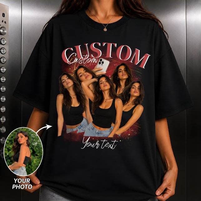 Camisa Personalizada de Aniversário com Foto Vinta (Criador carregado)