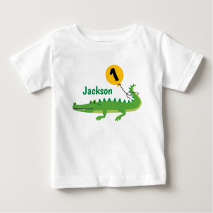 camisa personalizada de aniversário de jacaré snap