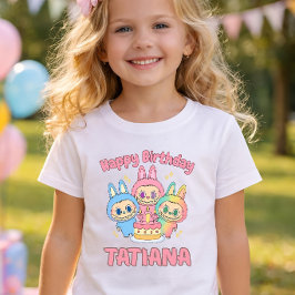 Camisa Personalizada de Aniversário para Menina, A