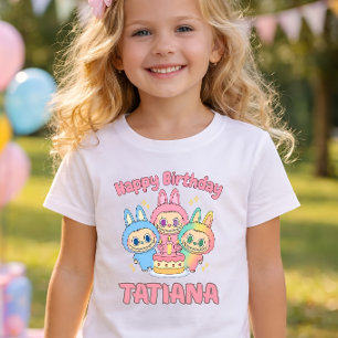 Camisa Personalizada de Aniversário para Menina, A