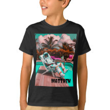 CAMISA PERSONALIZADA DE ASTRONAUTA PARA CRIANÇAS R