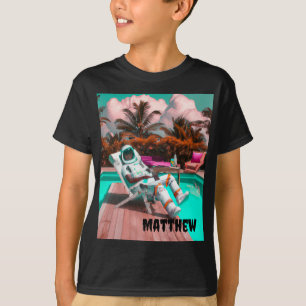 CAMISA PERSONALIZADA DE ASTRONAUTA PARA CRIANÇAS R