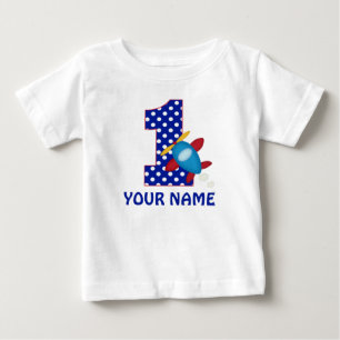 Camisa Personalizada de Avião primeiro aniversario