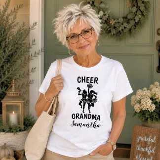 Camisa Personalizada de Avó Cheerleader